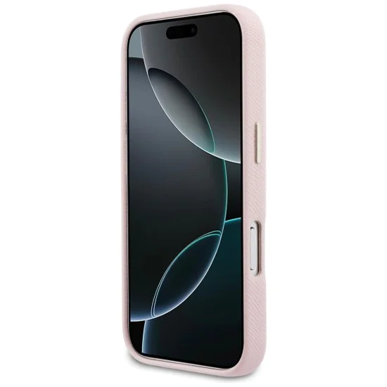 Калъф за iPhone 17 Pro Max - Guess Hardcase Resin Logo - Розов