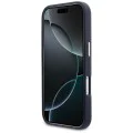 Калъф за iPhone 17 Pro - Guess Hardcase Resin Logo - Син