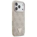 Калъф за iPhone 17 Pro - Guess Hardcase 4G with Strap Triangle Logo MagSafe - Розов