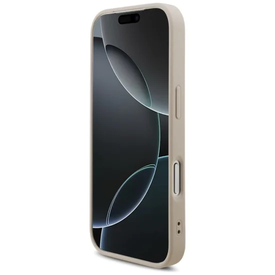 Калъф за iPhone 17 Pro - Guess Hardcase 4G with Strap Triangle Logo MagSafe - Розов