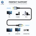 Видео кабел Lito HD119 (LD-H11) - HDMI към HDMI, 8K@60Hz, HDR, 1.8м - Черен