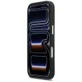 Калъф за iPhone 17 Pro Max - Karl Lagerfeld Hardcase Leather K&C Print & Pocket - Черен