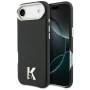 Калъф за iPhone 17 Air - Karl Lagerfeld Hardcase Leather Khead Logo MagSafe - Черен