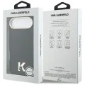Калъф за iPhone 17 Air - Karl Lagerfeld Hardcase Leather Khead Logo MagSafe - Черен