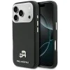 Калъф за iPhone 17 Pro Max - Karl Lagerfeld Hardcase Leather K&C Head Pin MagSafe - Черен