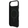 Калъф за iPhone 17 Air - Karl Lagerfeld Hardcase Leather K&C Head Pin MagSafe - Черен