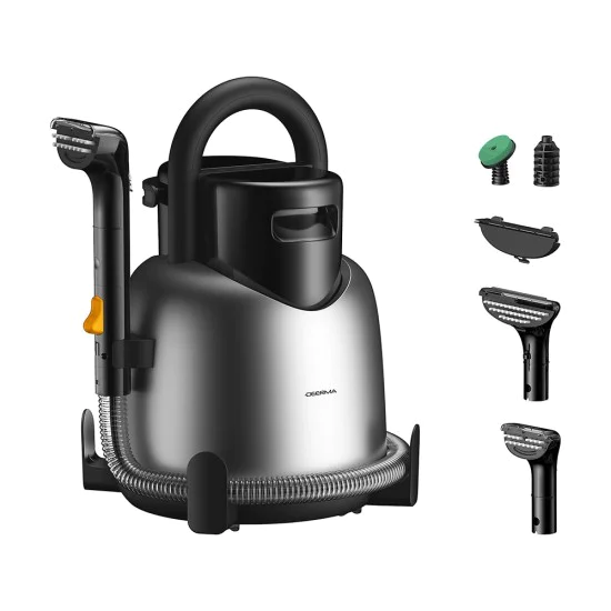 Парочистачка Deerma BY700 S - 13000Pa, 1700W, висока температура, 3 режима, 5 четки, самопочистване - Черна