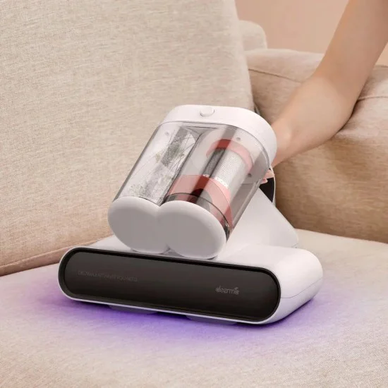 Акумулаторна прахосмукачка за матраци Deerma (CM980W) - 13000Pa, HEPA филтър, UV-C лампа - Бяла