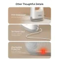 Ръчна парочистачка Deerma ZQ01 - елиминира 99,99% бактерии, 1300W, 100°C, 36g/min поток на парата - Бяла