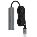 Хъб 4 в 1 Acefast (J17) - 4 x USB3.0, 5Gbps, Plug & Play, алуминиева сплав - Сив