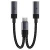 Адаптер Acefast (J14) - USB-C към 2x USB-C, 60W, Hi-Fi аудио, Plug & Play - Черен