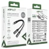 Адаптер Acefast (J14) - USB-C към 2x USB-C, 60W, Hi-Fi аудио, Plug & Play - Черен