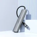 Докинг станция 5 в 1 Acefast (J16) - USB-C към 3x USB3.0, PD 90W, HDMI 4K@60Hz - Сива