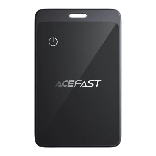Смарт тракер карта Acefast (S3) - iOS съвместимост, Bluetooth, IP68 - Сива