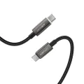 Кабел за данни Acefast (C23-03) - USB-C към USB-C, Smart Power-Off, 60W, 1.2м - Черен