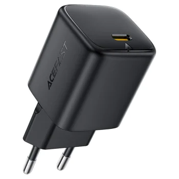 Зарядно устройство Acefast (A134) - USB-C, GaN технология, PD67W - Черно