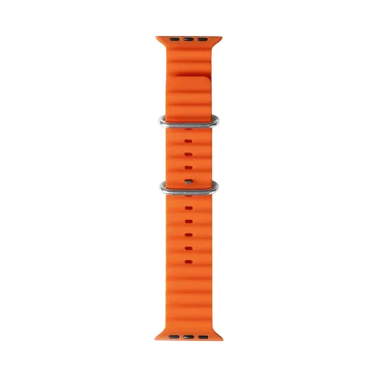 Каишка за Apple Watch 1/2/3/3/4/4/5/5/5/6/6/7/8/7/8/9/10/SE/SE/SE 2/Ultra/Ultra 2 ( 42/44/45/46/49 мм) - Каишка за часовник (W038) - Оранжев