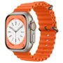 Каишка за Apple Watch 1/2/3/3/4/4/5/5/5/6/6/7/8/7/8/9/10/SE/SE/SE 2/Ultra/Ultra 2 ( 42/44/45/46/49 мм) - Каишка за часовник (W038) - Оранжев