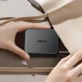 Външна батерия Acefast (M28) - вграден Type-C кабел, дисплей, 10000mAh, 22.5W - Черна