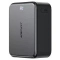 Външна батерия Acefast (M28) - вграден Type-C кабел, дисплей, 10000mAh, 22.5W - Черна