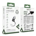 Адаптер Acefast (J19) - Lightning (женско) към USB-C (мъжко), 60W - Сив