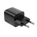 Зарядно устройство Acefast (A136) - Type-C, GaN, Mini дизайн, PD40W - Черно