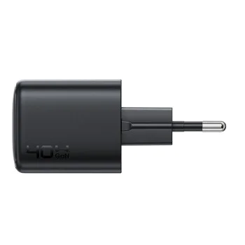 Зарядно устройство Acefast (A136) - Type-C, GaN, Mini дизайн, PD40W - Черно