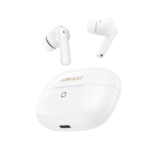 Безжични слушалки Acefast (W7) - TWS, AI Call Noise Cancelling, BT 6.0 - Бели
