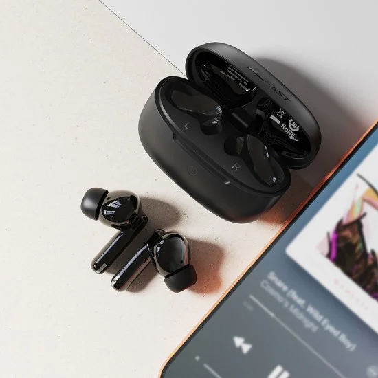 Безжични слушалки Acefast (W7) - TWS, AI Call Noise Cancelling, BT 6.0 - Бели