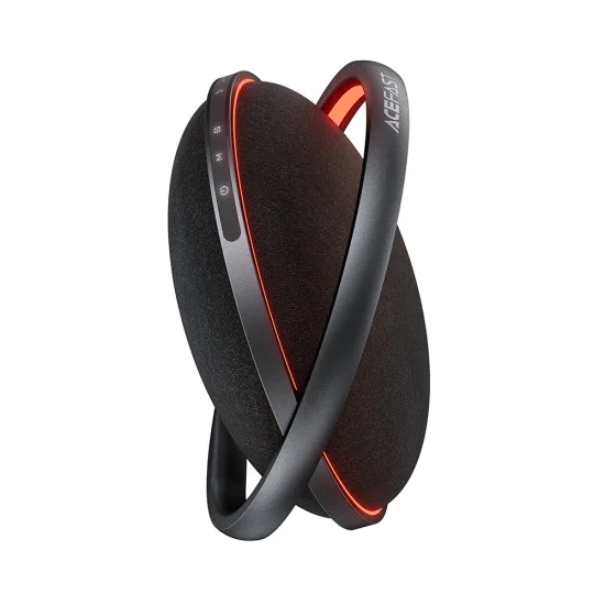Безжична колонка Acefast K5 Pro - със стойка, TF, BT 5.4, AUX, DSP Processor, RGB, 100W, 4000mAh, IPX4, USB-C - Черна