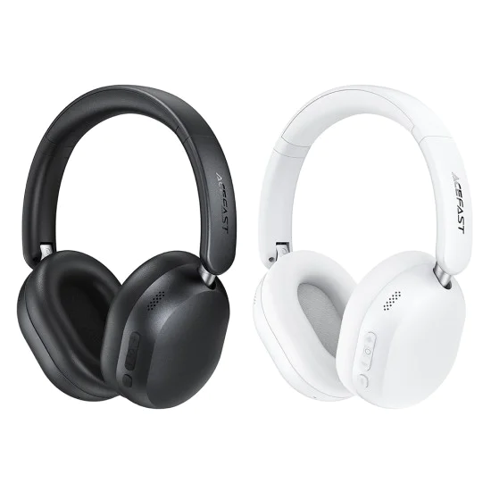 Безжични слушалки Acefast (H12) - 4-Mic Hybrid ANC, 40mm Hi-Fi, BT 5.4 - Черни