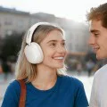 Безжични слушалки Acefast (H12) - 4-Mic Hybrid ANC, 40mm Hi-Fi, BT 5.4 - Черни