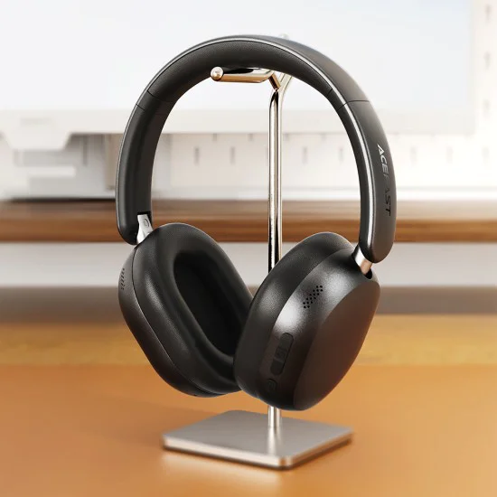 Безжични слушалки Acefast (H12) - 4-Mic Hybrid ANC, 40mm Hi-Fi, BT 5.4 - Бели