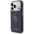 Калъф за iPhone 17 Pro Max - Hardcase Resin Logo - Guess - Син