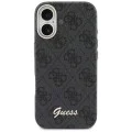 Калъф за iPhone 17 - 4G Script MagSafe - Guess - Черен