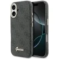 Калъф за iPhone 17 - 4G Script MagSafe - Guess - Черен