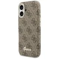 Калъф за iPhone 17 - 4G Script MagSafe - Guess - Кафяв