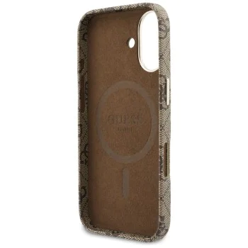Калъф за iPhone 17 - 4G Script MagSafe - Guess - Кафяв