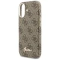 Калъф за iPhone 17 - 4G Script MagSafe - Guess - Кафяв