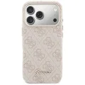 Калъф за iPhone 17 Pro Max - 4G Script MagSafe - Guess - Розов