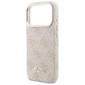 Калъф за iPhone 17 Pro Max - 4G Script MagSafe - Guess - Розов