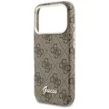 Калъф за iPhone 17 Pro - 4G Script MagSafe - Guess - Кафяв
