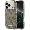Калъф за iPhone 17 Pro - 4G Script MagSafe - Guess - Кафяв
