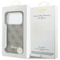 Калъф за iPhone 17 Pro - 4G Script MagSafe - Guess - Кафяв