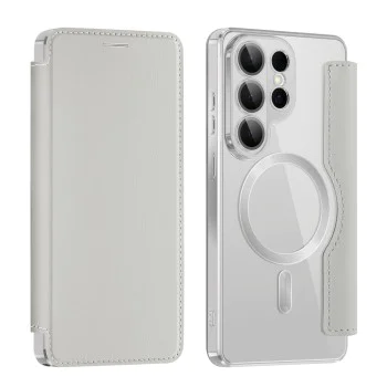Калъф за Samsung Galaxy S26 Ultra - SmartMag Book Case - Techsuit - Сив