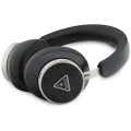 Безжични слушалки Guess 4G Triangle Logo - Bluetooth, ENC Technology, Over-ear, еко кожа - Черни