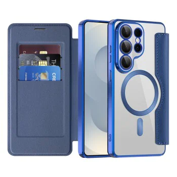 Калъф за Samsung Galaxy S26 Ultra - SmartMag Book Case - Techsuit - Син