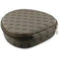 Безжични слушалки Guess 4G Triangle Logo - Bluetooth, ENC Technology, Over-ear, еко кожа - Кафяви