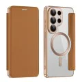 Калъф за Samsung Galaxy S26 Ultra - SmartMag Book Case - Techsuit - Кафяв