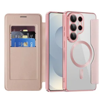Калъф за Samsung Galaxy S26 Ultra - SmartMag Book Case - Techsuit - Розов